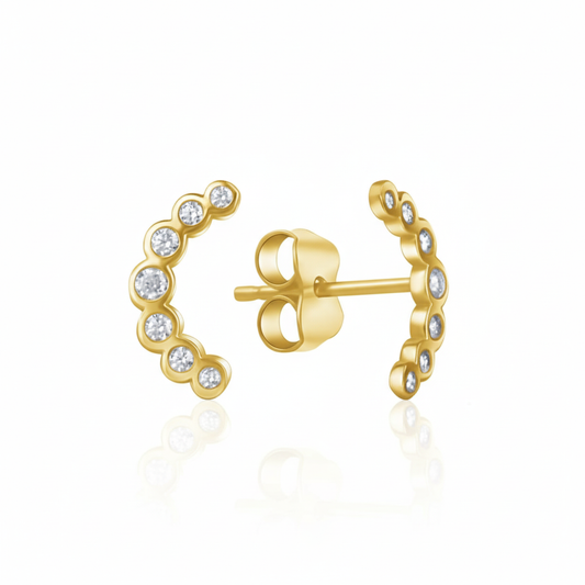 Ohrstecker 375/- Gold Zirkonia