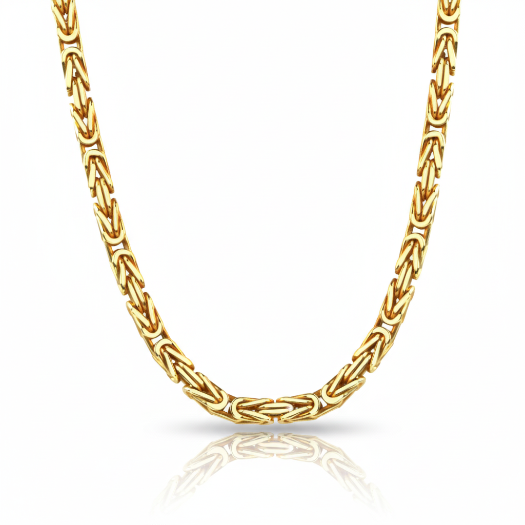 Kette Königskette 925/- Sterling Silber vergoldet