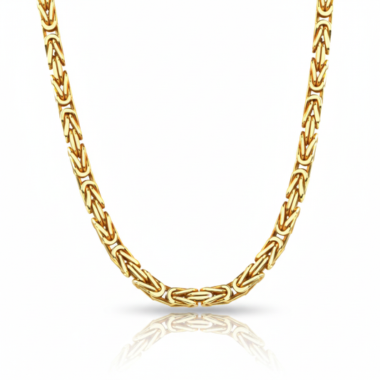 Kette Königskette 925/- Sterling Silber vergoldet