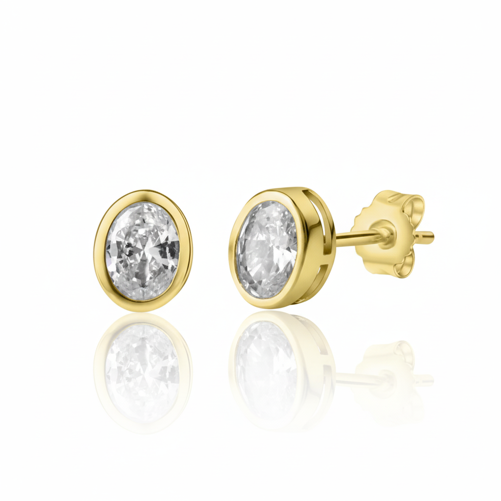 Ohrstecker 375/- Gold Zirkonia