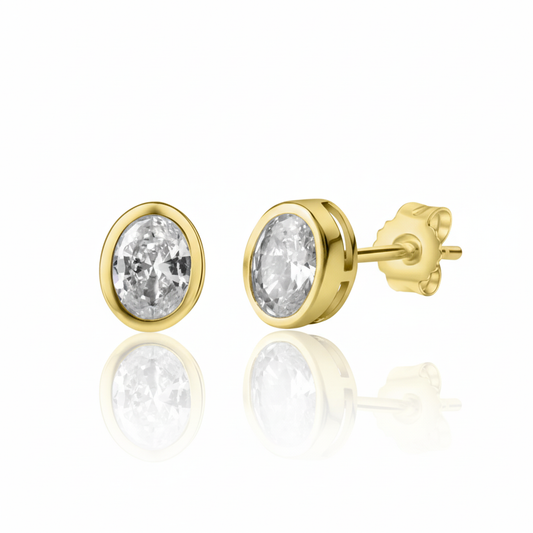 Ohrstecker 375/- Gold Zirkonia