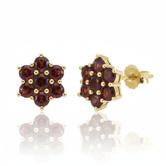 Ohrstecker 333/- Gold Granat
