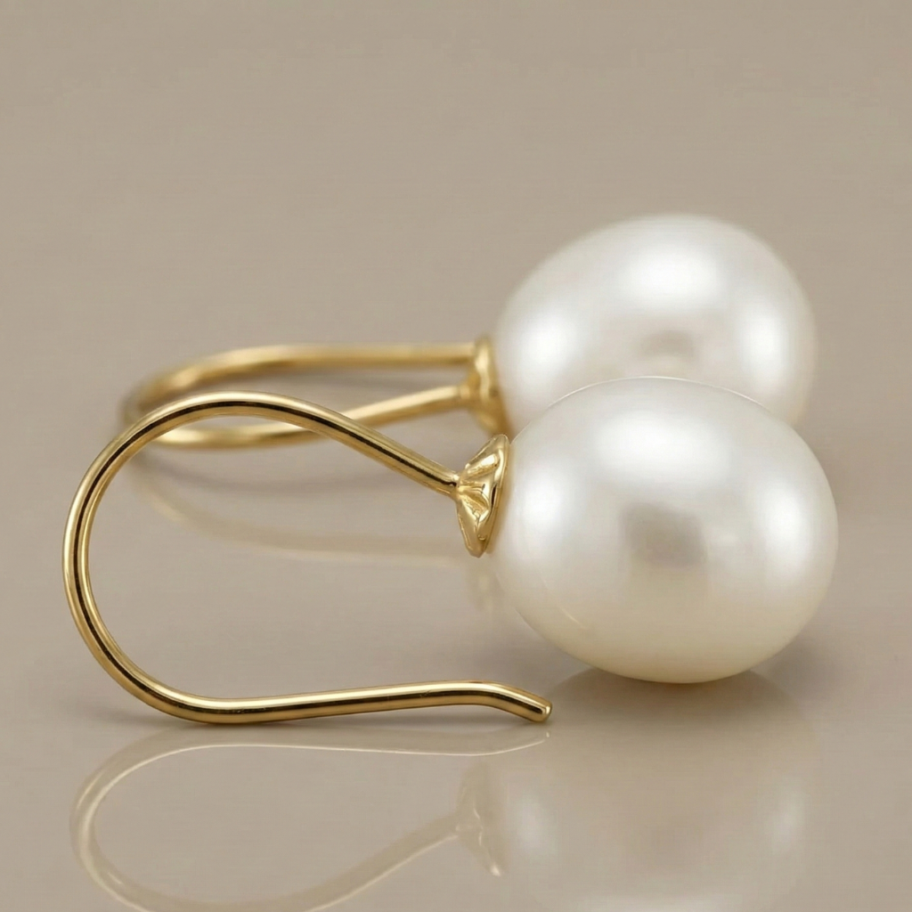 Ohrhänger 375/- Gold Perle