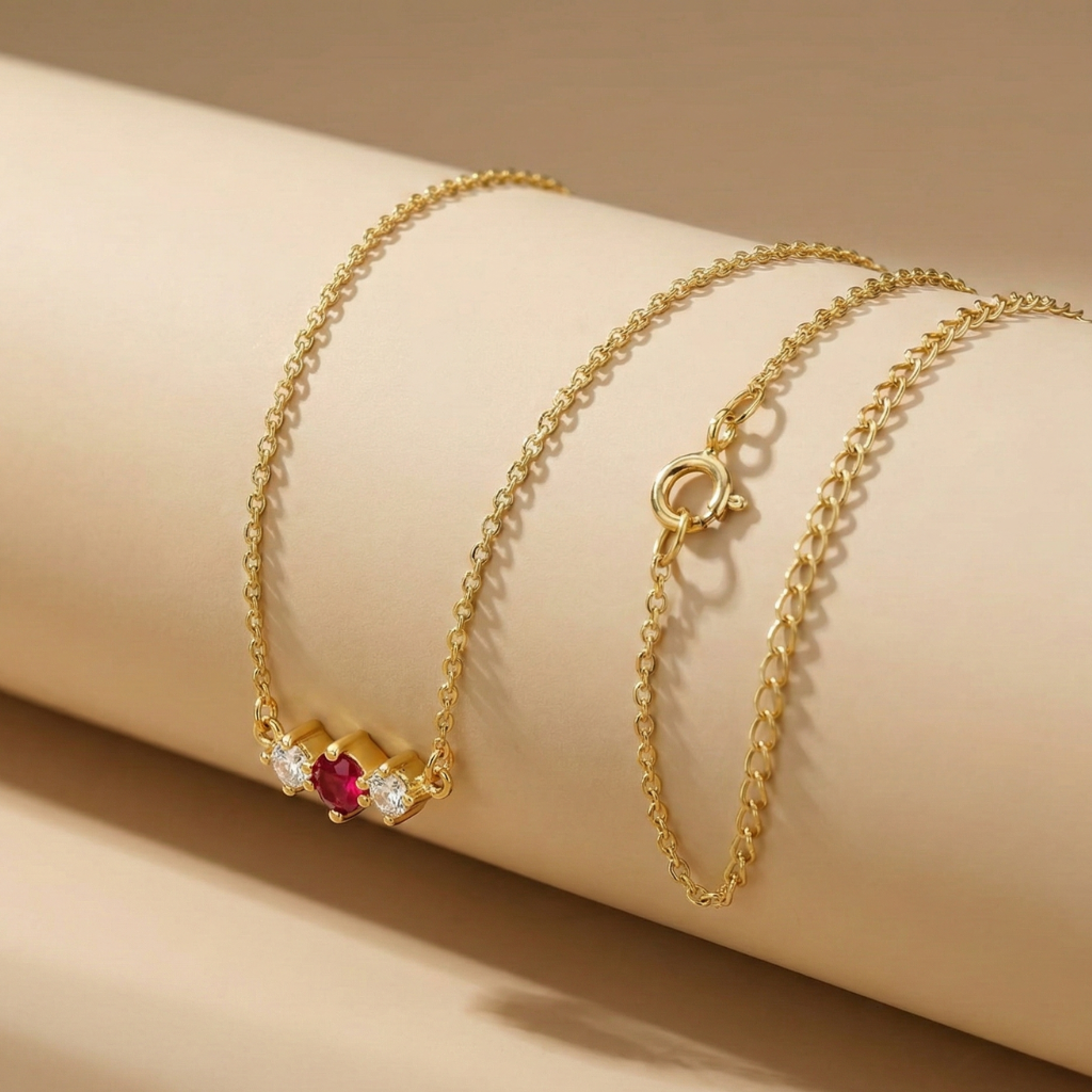 Ankerkette 375/- Gold vergoldet Topas