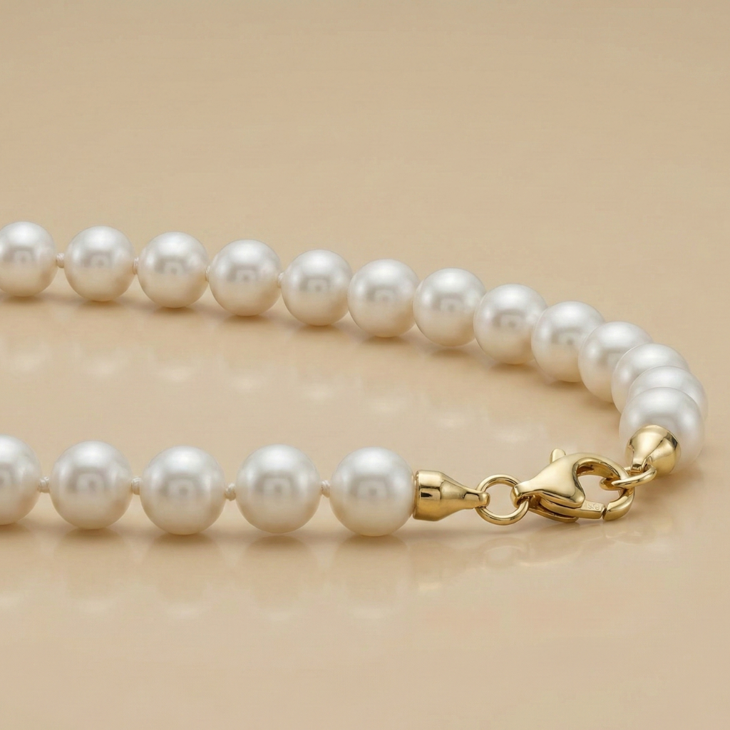 Süßwasserzuchtperlen 375/- Gold