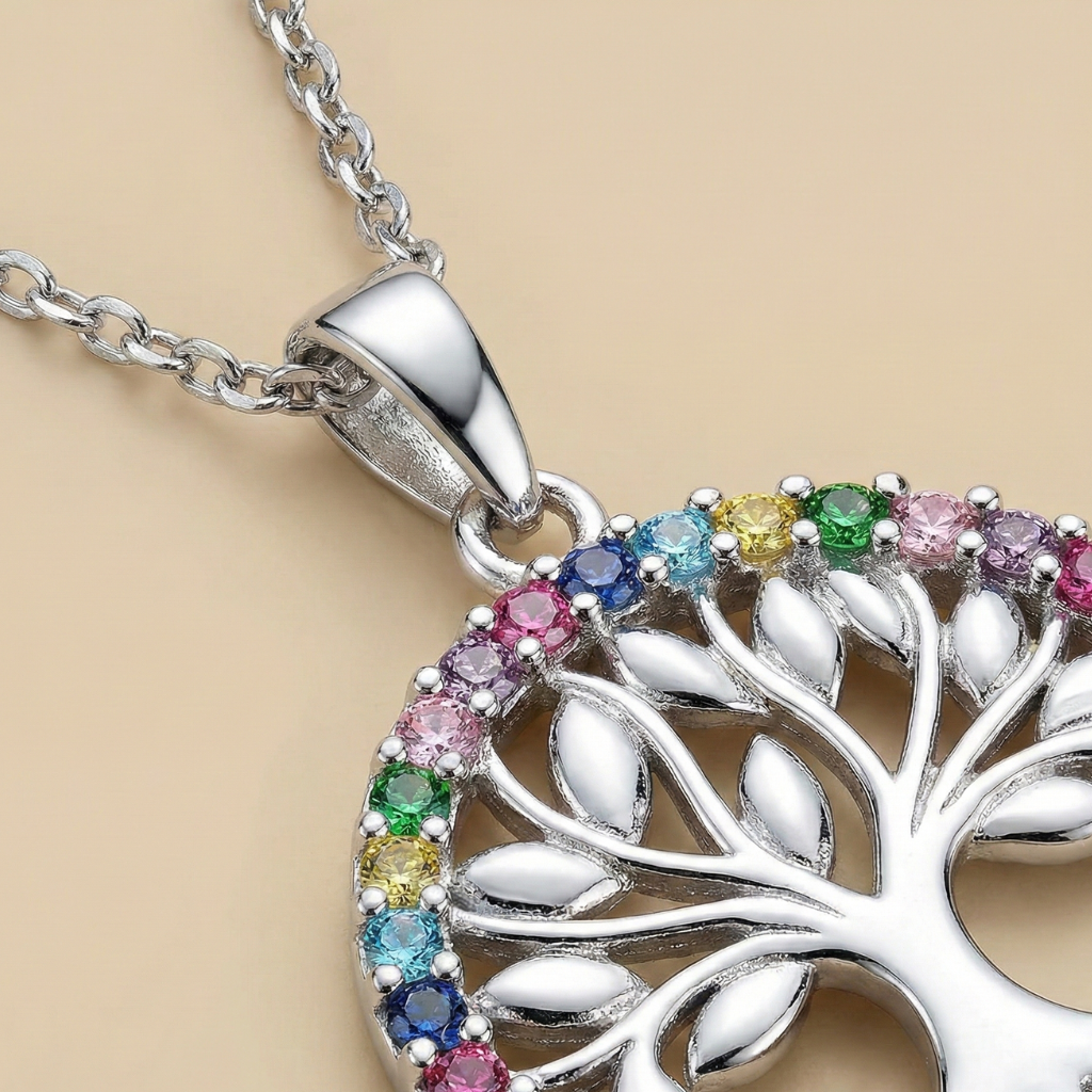 Ankerkette 925/- Sterling Silber Zirkonia