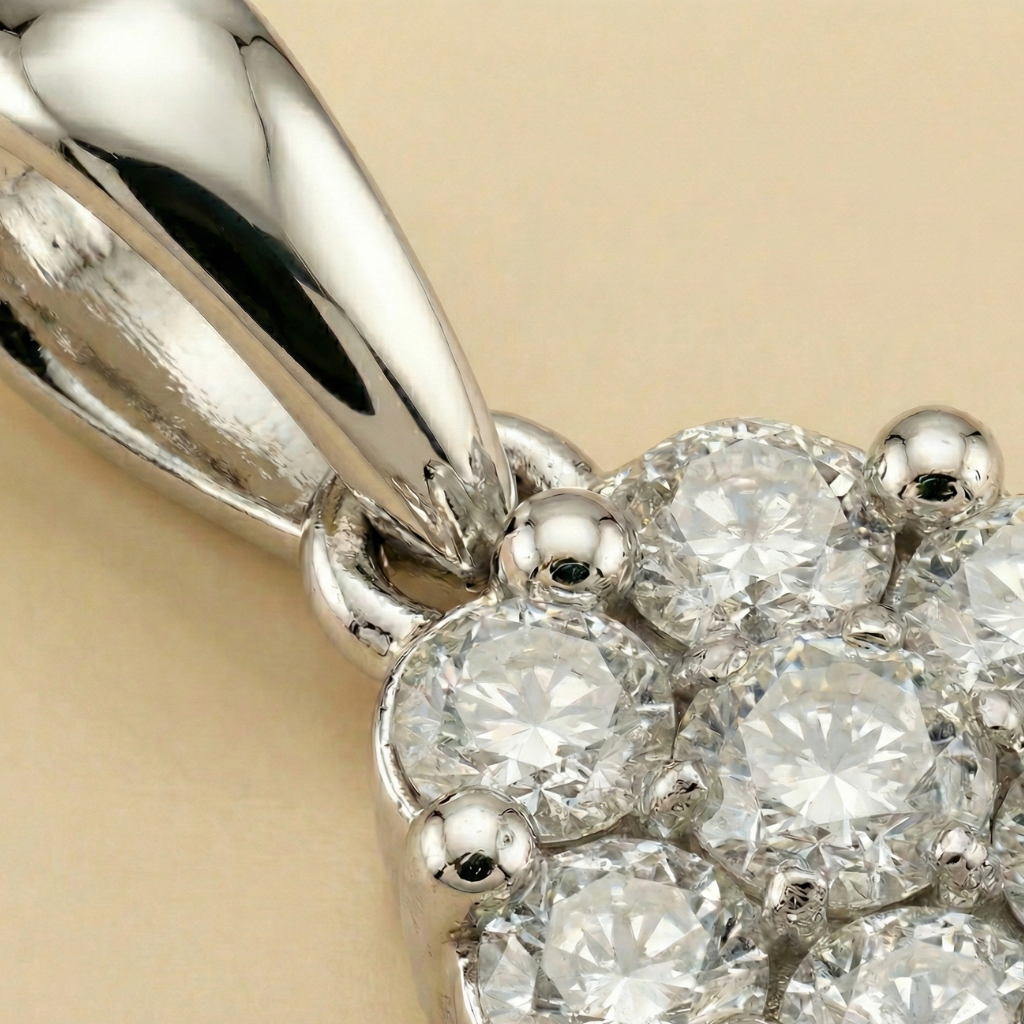 Anhänger 585/- Weißgold Brillant 0,10ct.