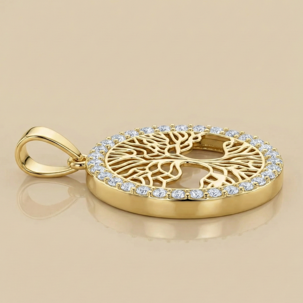 Anhänger 375/- Gold Zirkonia