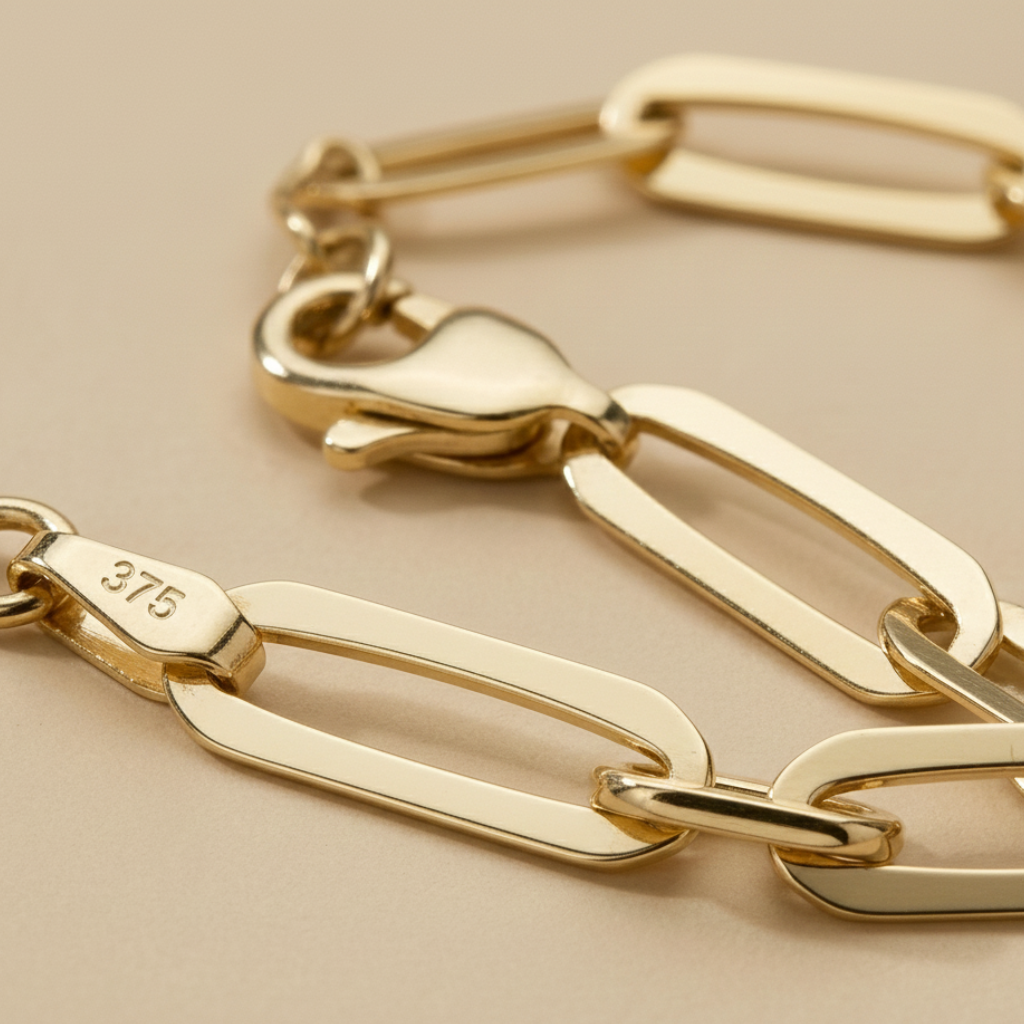 Armband Ankerkette 375/- Gold