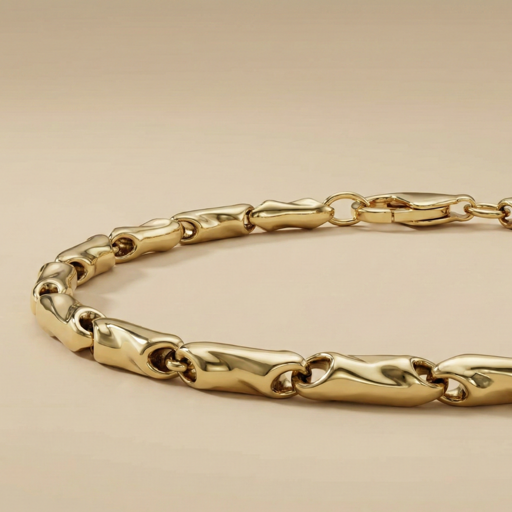 Fantasiekette 375/- Gold