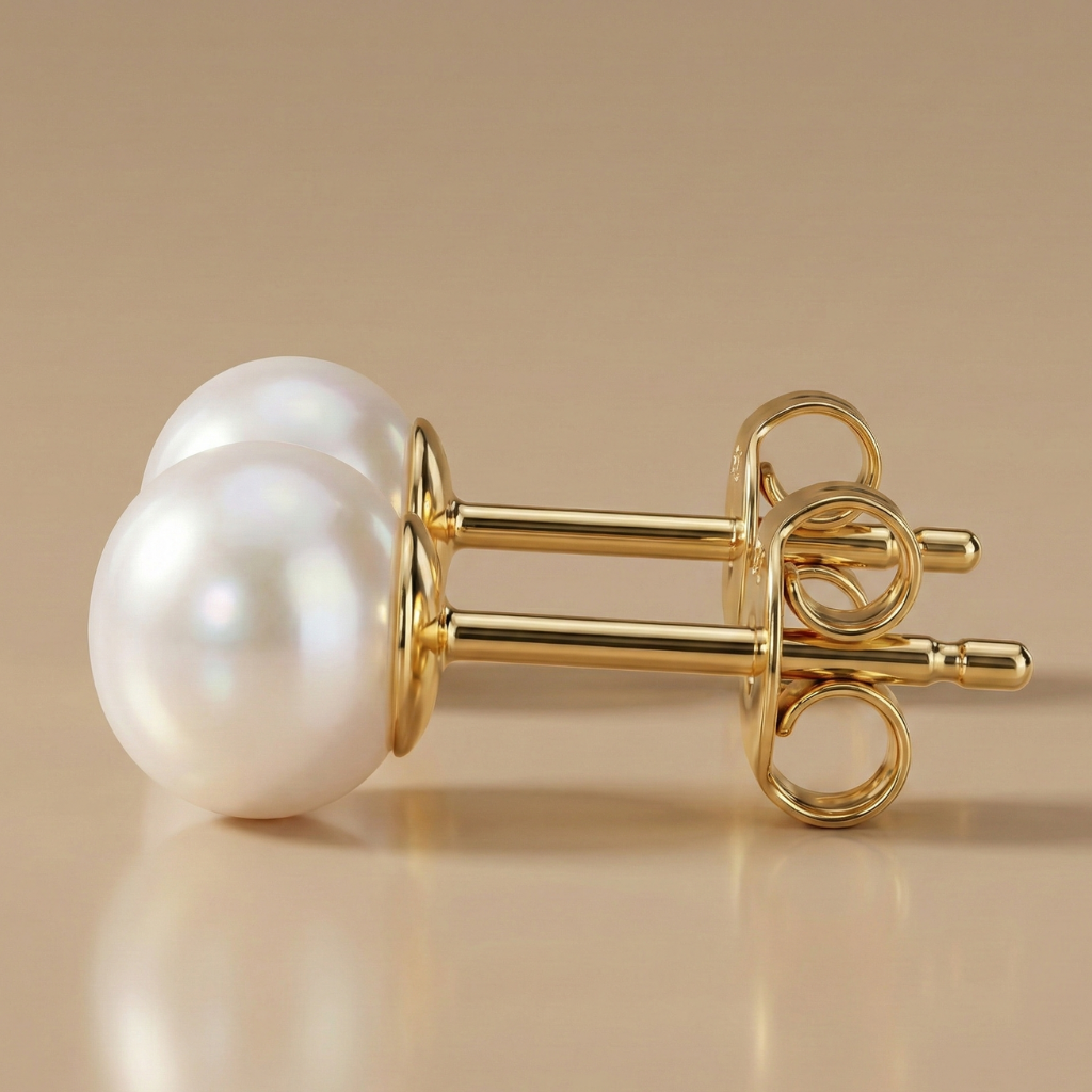 Ohrringe 585/- Gold Süßwasserzuchtperle