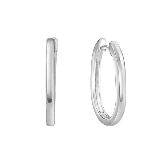 Klappcreolen – 925 Silber rhodiniert (20 mm)