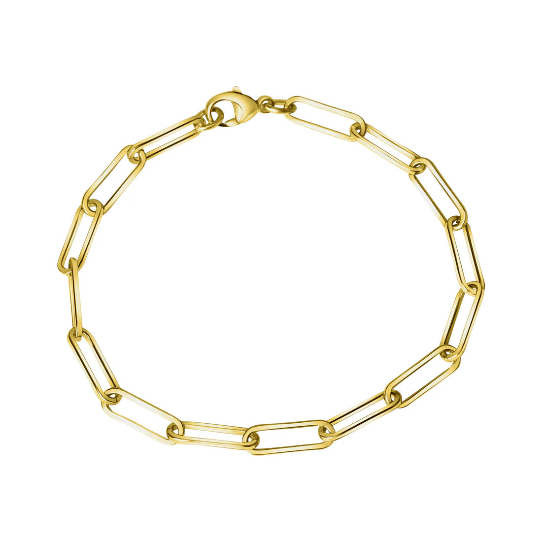 Gliederarmband – 925 Silber vergoldet (21 cm · 4,8 mm)