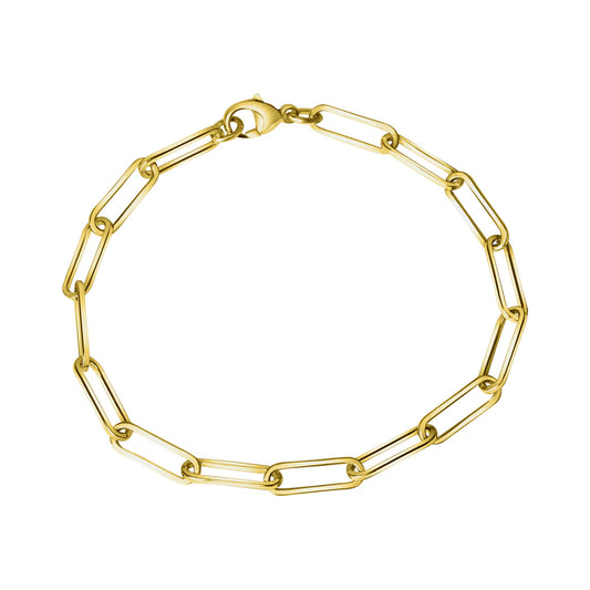 Gliederarmband – 925 Silber vergoldet (21 cm · 4,8 mm)