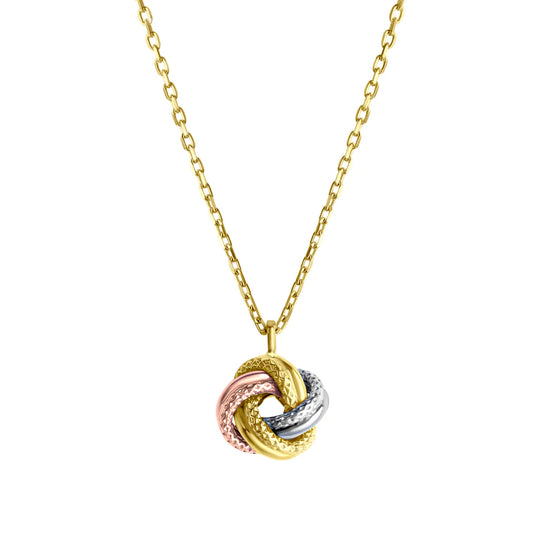 Knoten-Kette – 585 Gold Bicolor (45 cm)