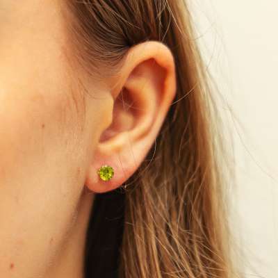 Ohrringe 333/- Gold Peridot