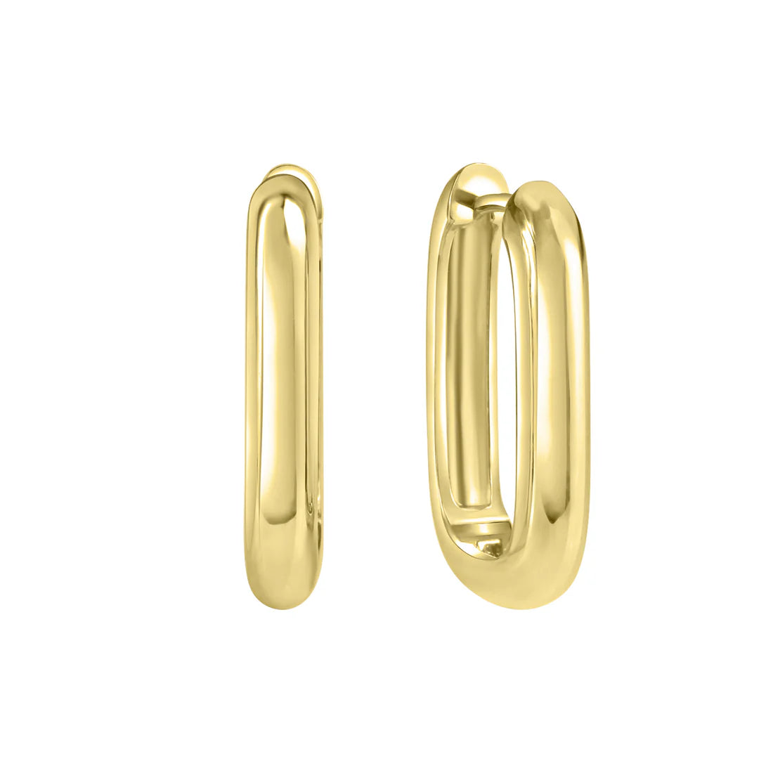 Klappcreolen – 925 Silber vergoldet (21 mm)
