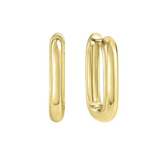 Klappcreolen – 925 Silber vergoldet (21 mm)