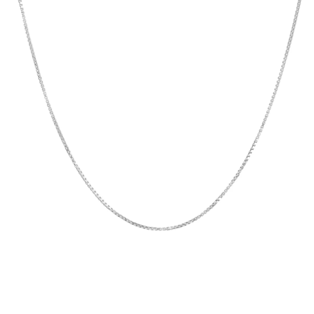 Venezianerkette – 333 Weißgold rhodiniert (40 cm)