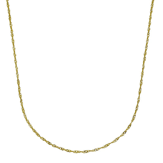 Singapurkette – 333 Gold (42 cm · 1 mm)