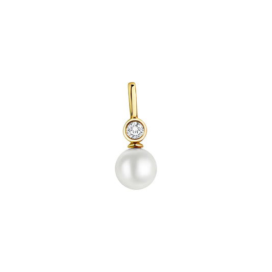 Perlen-Anhänger – 333 Gold · Zirkonia (19 mm)
