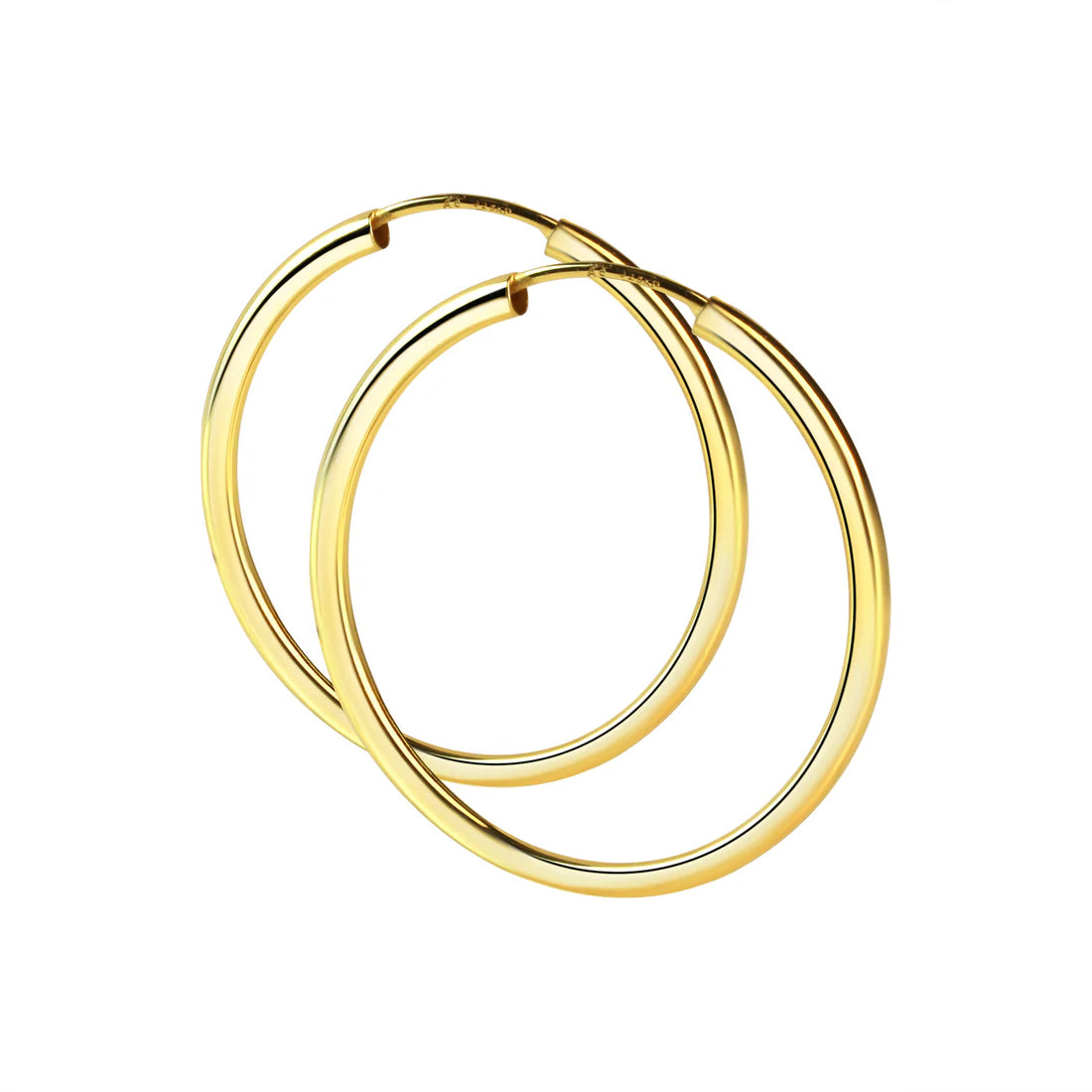 Creolen – 925 Silber vergoldet (50 mm)