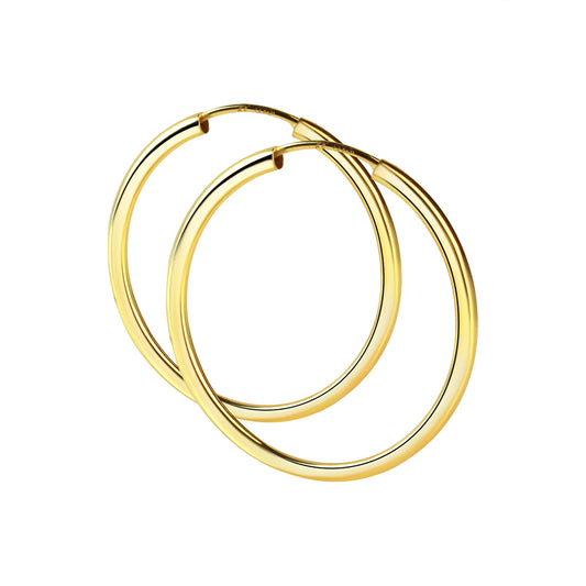 Creolen – 925 Silber vergoldet (50 mm)