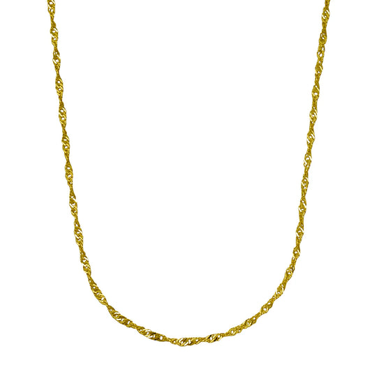 Singapurkette – 375 Gold (43 cm · 1,1 mm)