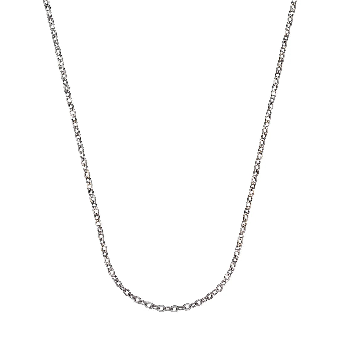 Ankerkette – 333 Weißgold rhodiniert (45 cm · 1 mm)