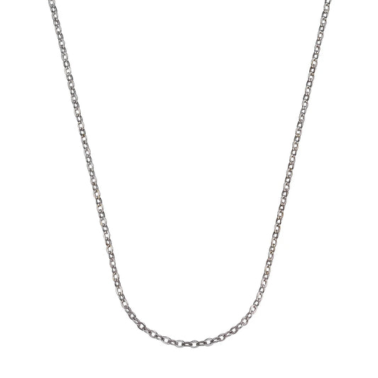 Ankerkette – 333 Weißgold rhodiniert (45 cm · 1 mm)