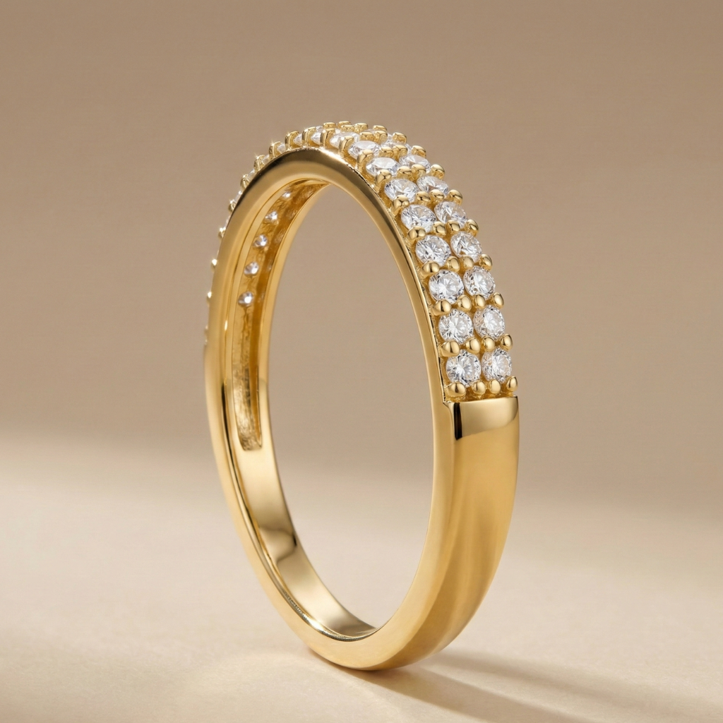 Ring 375/- Gold Zirkonia