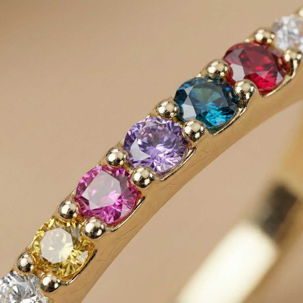 Ring 925/- Sterling Silber vergoldet Zirkonia