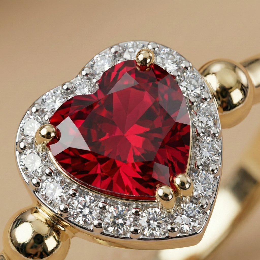 Ring 375/- Gold rhodiniert Zirkonia