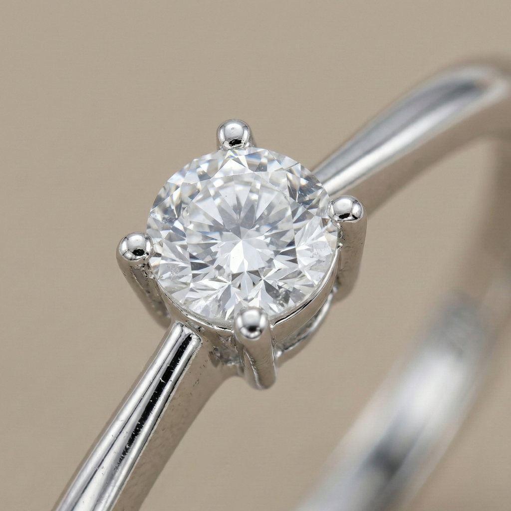 Ring 585/- Weißgold rhodiniert Brillant 0,066ct.