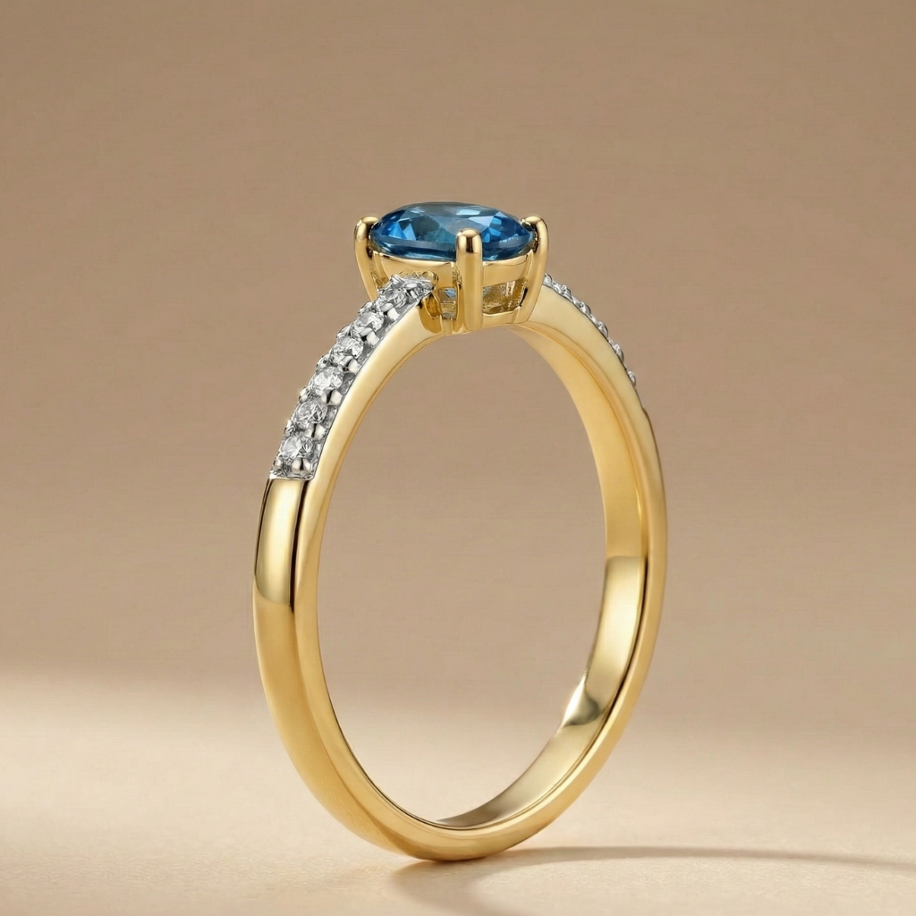 Ring 585/- Gold Diamant 0,006ct.