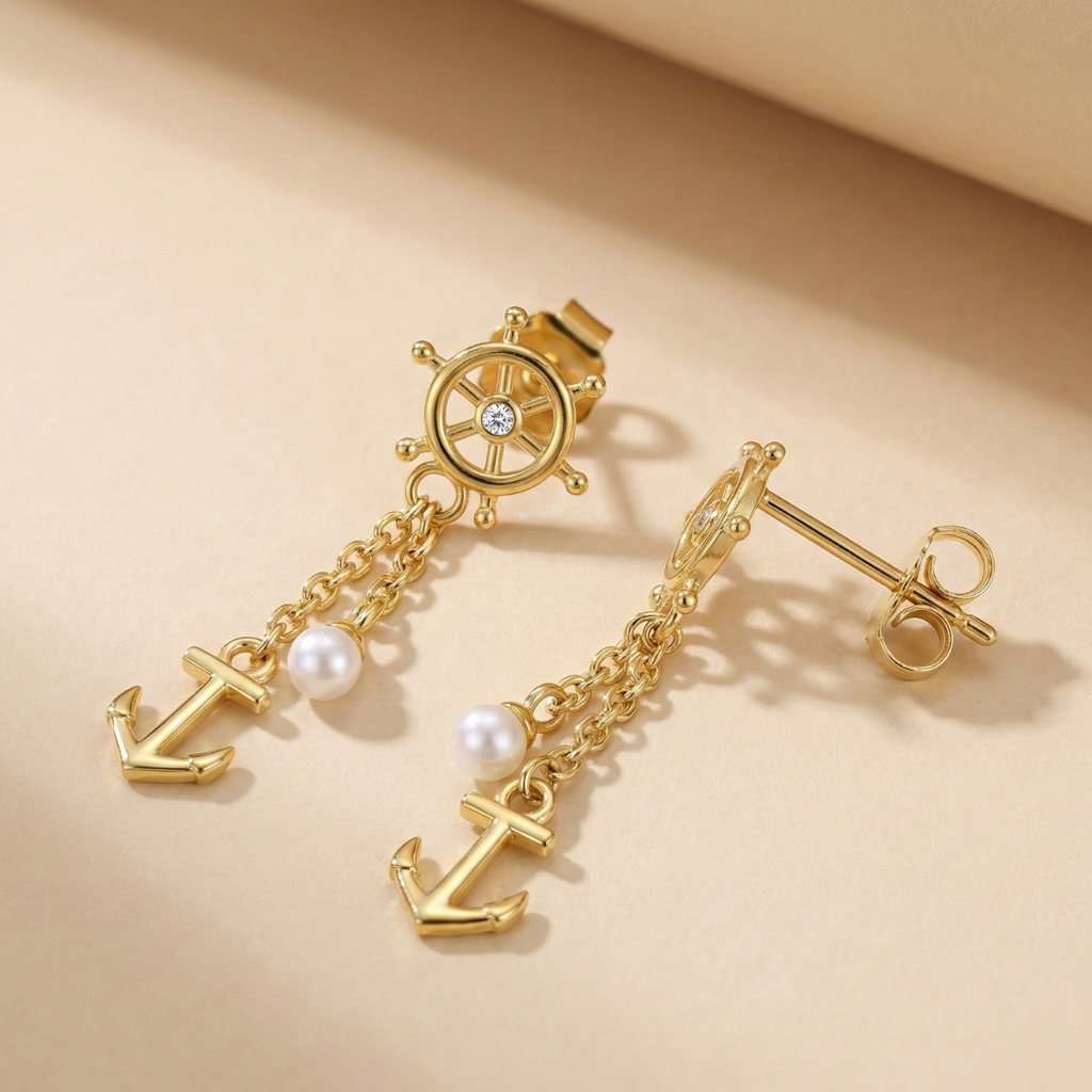 Ohrhänger 925/- Sterling Silber vergoldet Zirkonia