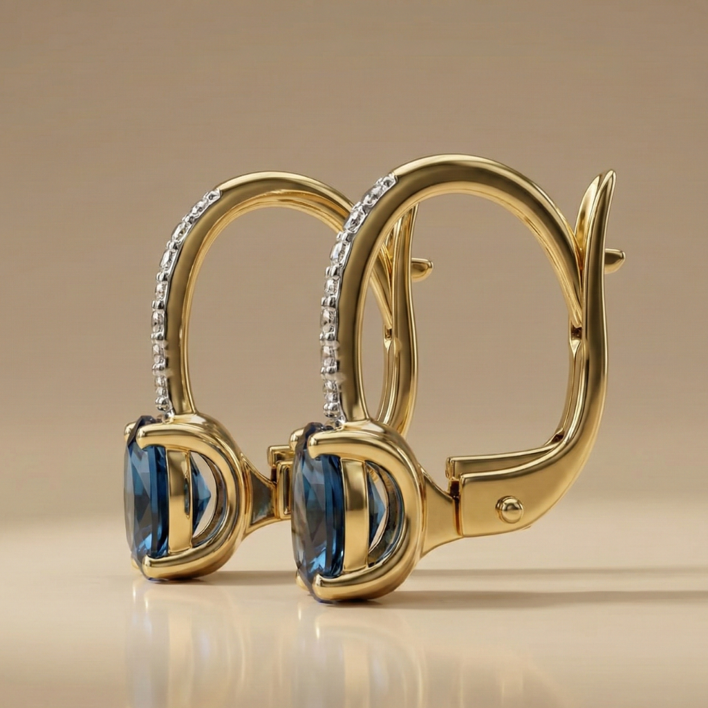 Ohrhänger 585/- Gold Diamant 0,006ct.