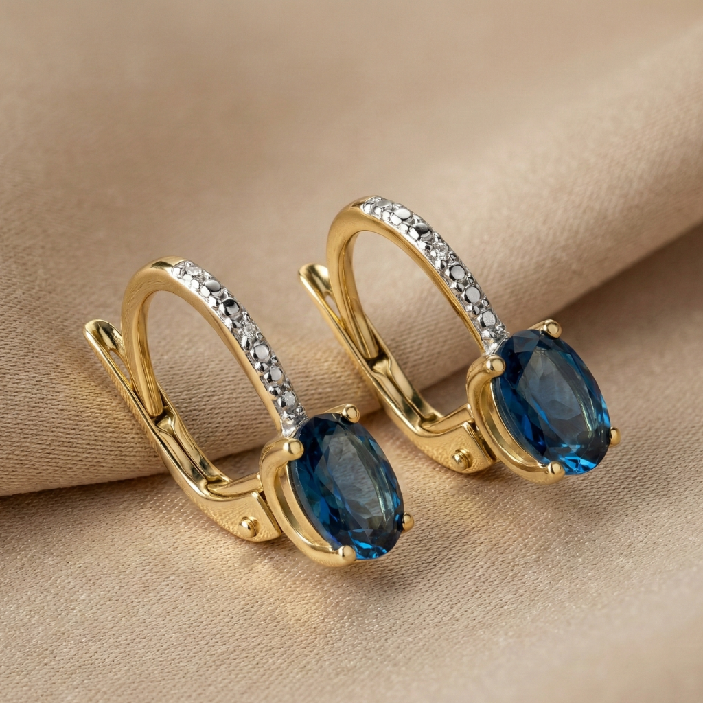 Ohrhänger 585/- Gold Diamant 0,006ct.