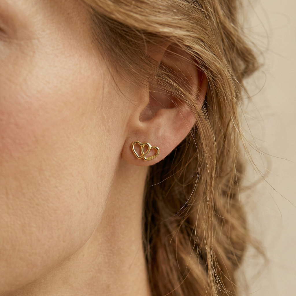 Set Anhänger/Kette und Ohrstecker 925/- Sterling Silber vergoldet