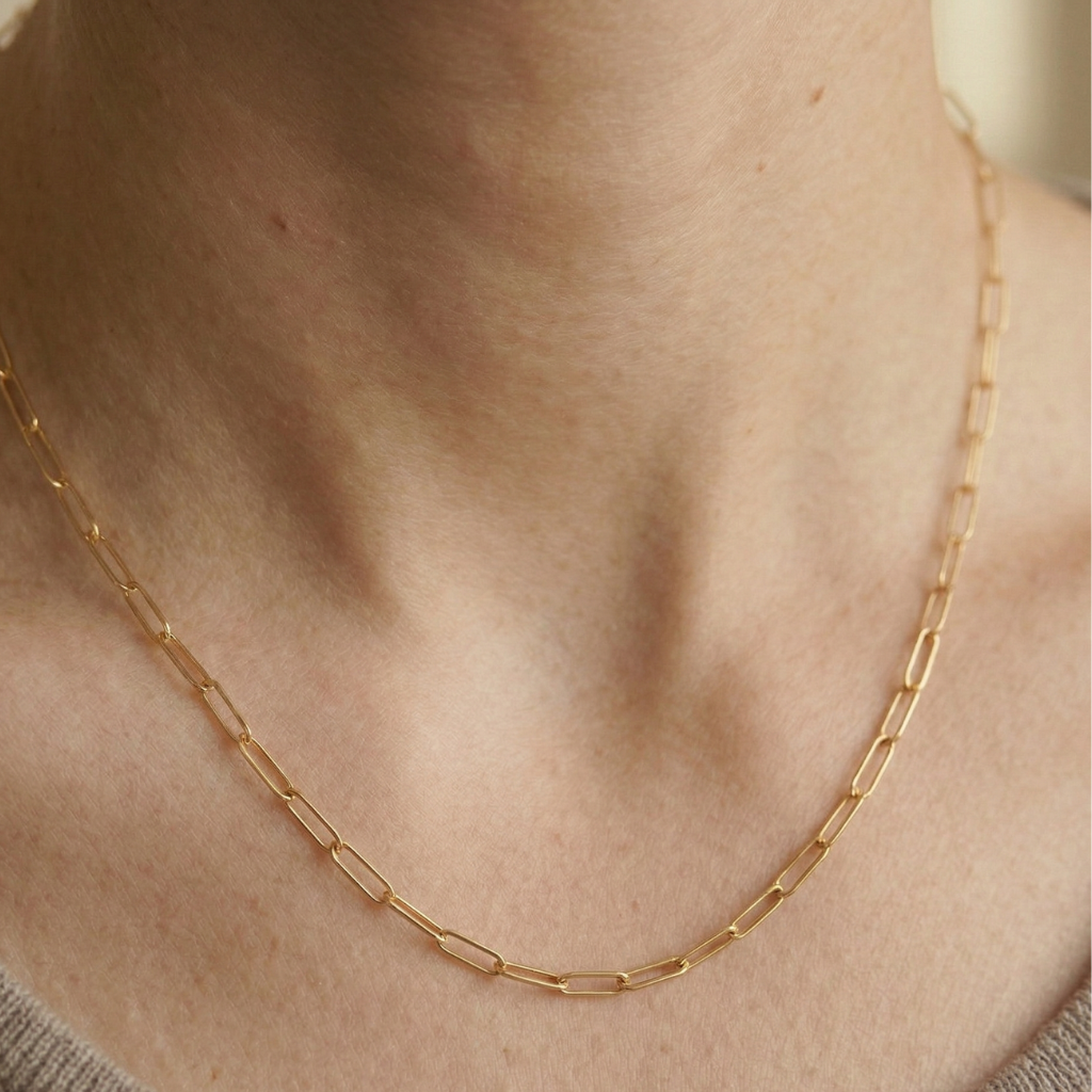 Gliederkette – 925 Silber vergoldet (55 cm · 3,5 mm)