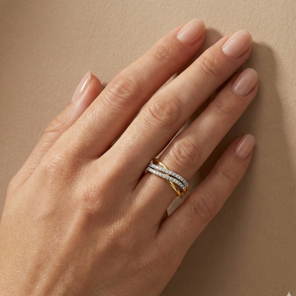 Ring 375/- Gold Zirkonia