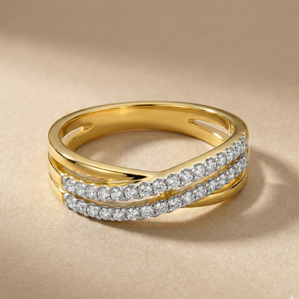 Ring 375/- Gold Zirkonia