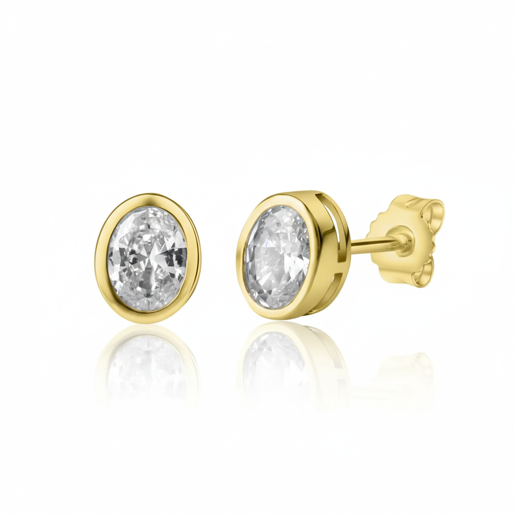 Ohrstecker 375/- Gold Zirkonia