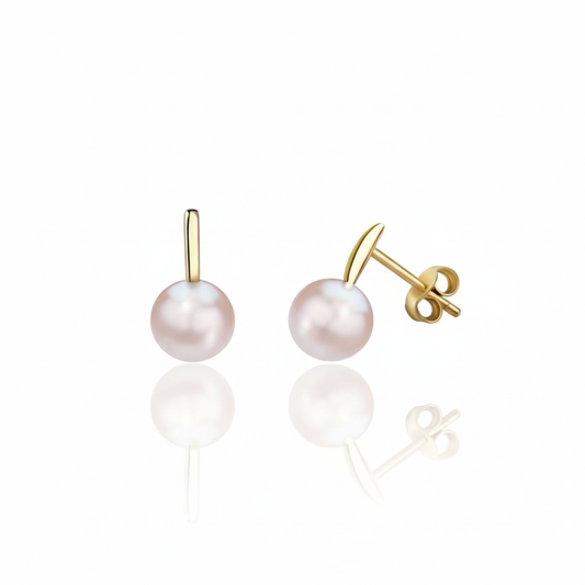 Ohrstecker 375/- Gold Süßwasserzuchtperle