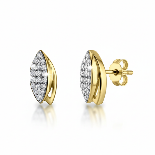 Ohrstecker 375/- Gold Zirkonia