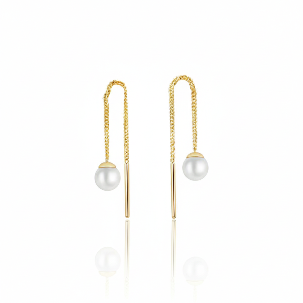 Ohrhänger 333/- Gold Süßwasserzuchtperle