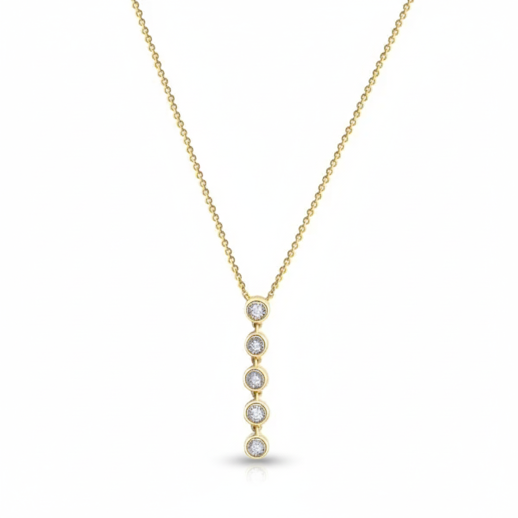 Anhänger mit Kette 585/- Gold Brillant 0,05ct