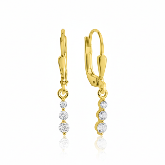 Ohrhänger 375/- Gold Zirkonia
