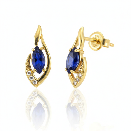 Ohrstecker 375/- Gold Saphir