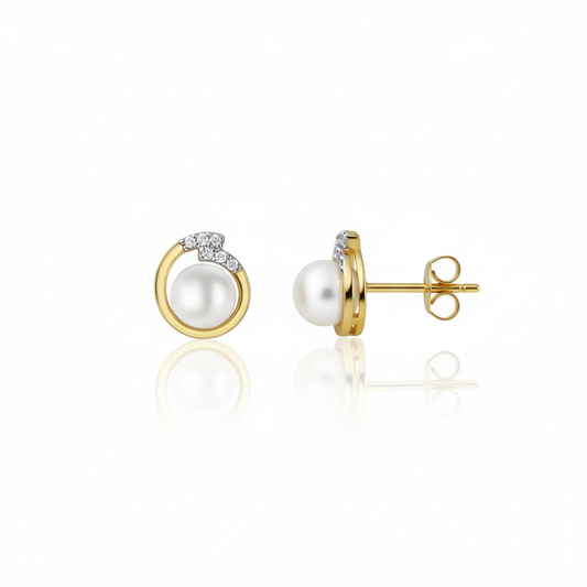 Ohrstecker 375/- Gold Zirkonia